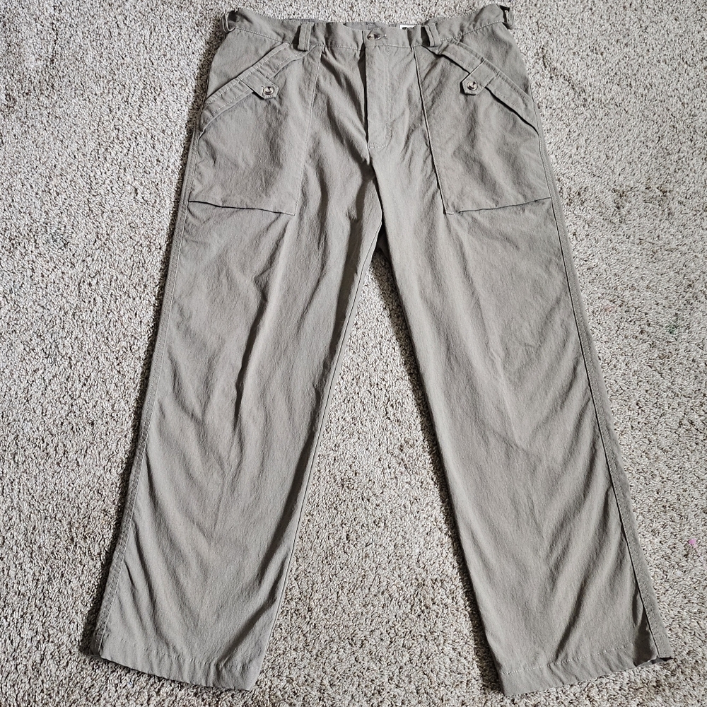 NWOT Tilley Airflo Endurance Stretch Nylon Hiking Pants - Light Tan - Size 38x32